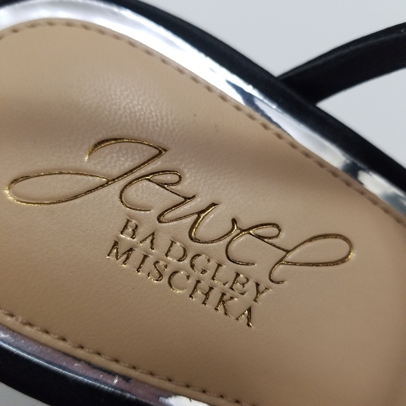 🆕️⬇️Jewel Badgley Mischka Patsy Strappy Crystal Embellished Heel - Picture 14 of 16